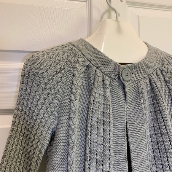 Cato Gray 3/4 Sleeved Sweater Cardigan Size M - Picture 2 of 7